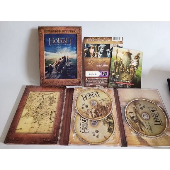 The Hobbit: An Unexpected Journey Extended Edition (DVD), 5 DISC Tolkien - Picture 1 of 10